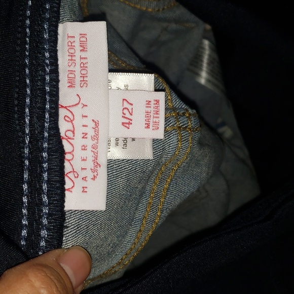 Isabel maternity jean shorts - Picture 8 of 8